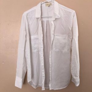 Cloth & Stone White Button Down Top